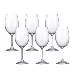 kit taca de vinho copa e cia gastro 450ml em cristal 200554