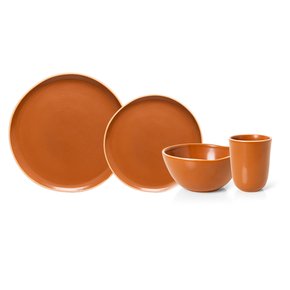 conjunto 16 pecas vivant terracota