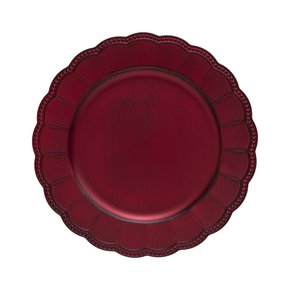 309970 sousplat galles gardenia rouge antique