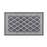310947 tapete 45cm x 75cm sense textile grid preto