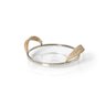 312356 bandeja vidro com alca rattan 27cm