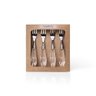 313394 conjunto de talheres para aperitivo finger food 4 pecas garbo luma silver 1