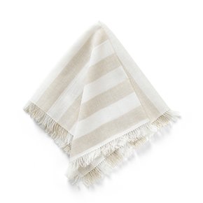 313323 guardanapo 50cm x 50cm listras areia avulso 1