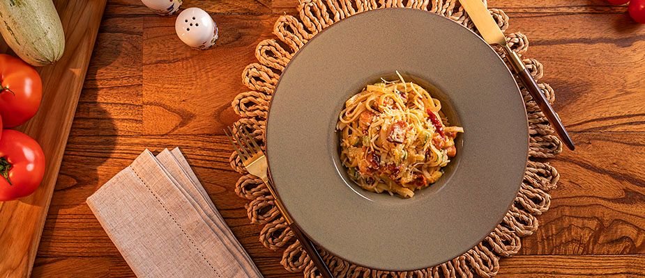 Carbonara com Linguini